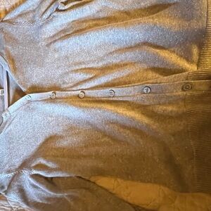 Gray Button-Up Sweater